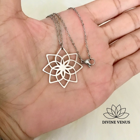 Lotus Necklace - Picture 2 of 9